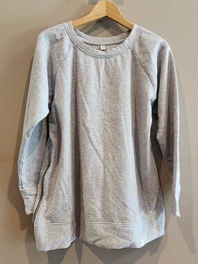 Tavi Active Gray Sweatshirt Womens Small Side Zip Athleisure Pullover